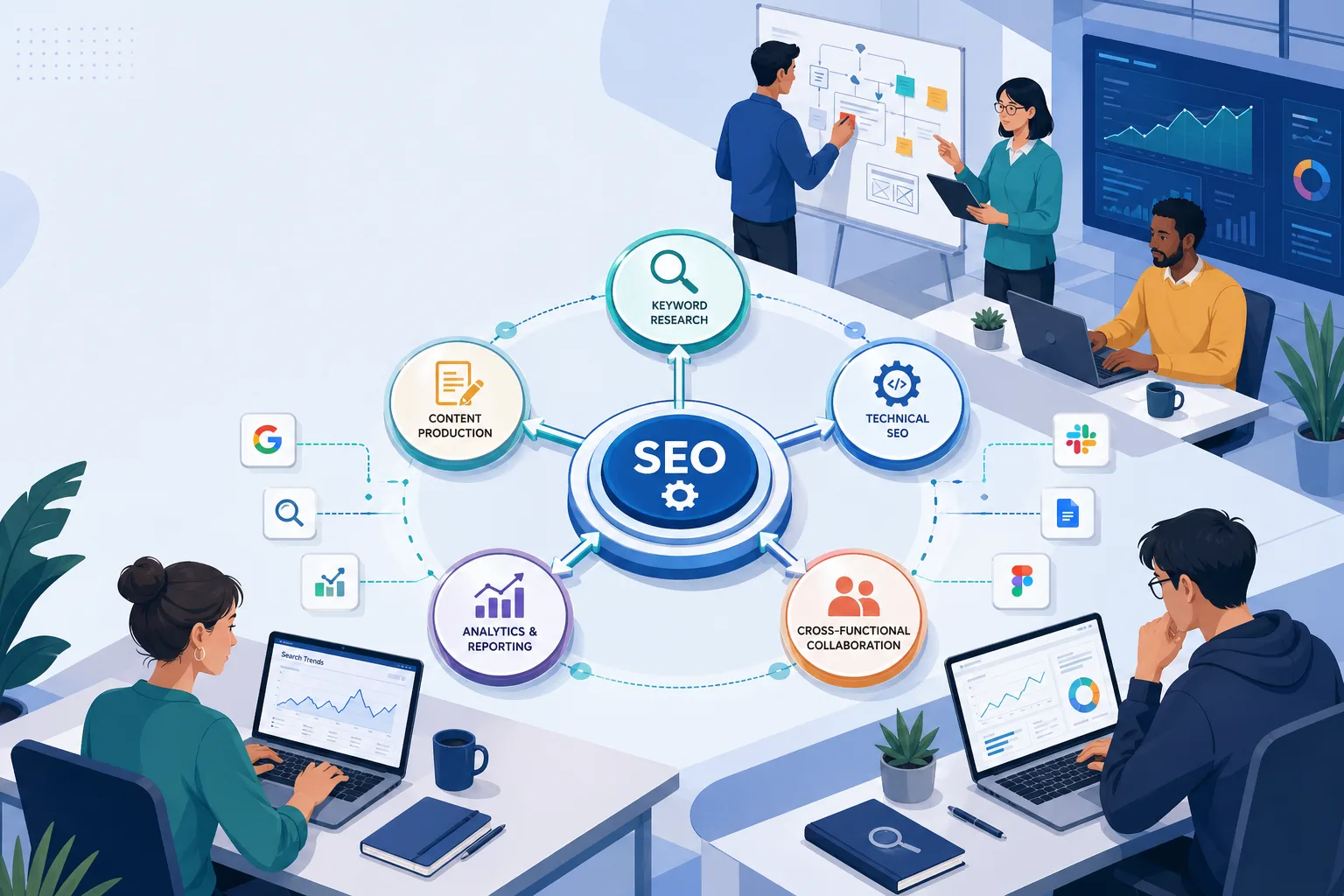 SEO 团队怎么搭：角色、能力模型、外包协作与验收机制