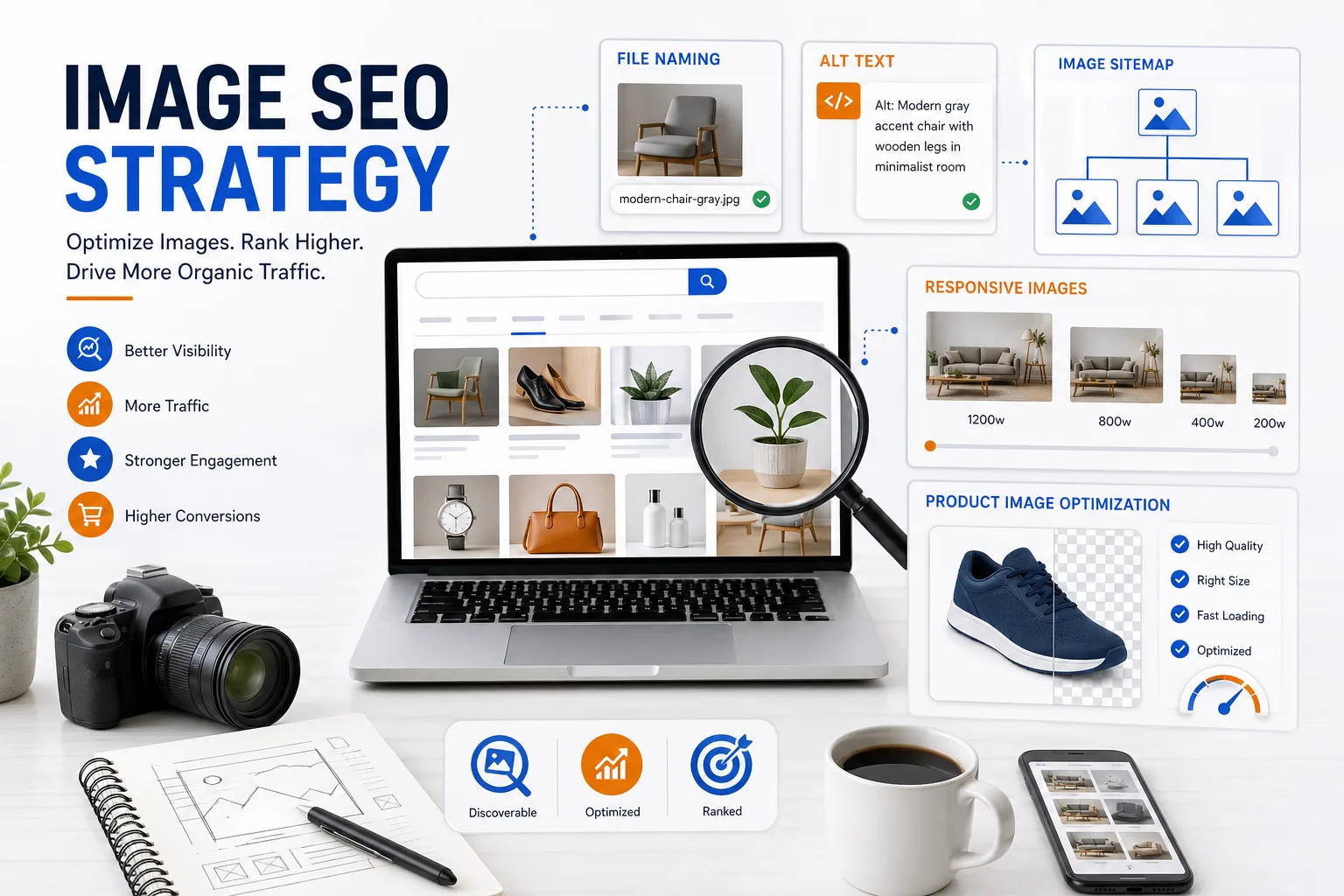 图片 SEO 怎么做：文件名、alt、上下文、图片搜索与商品图优化